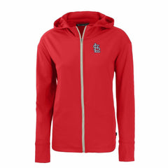 St. Louis Cardinals Cutter & Buck Women's Daybreak Eco Recycled Full-Zip Hoodie Red