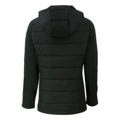Colorado Rockies Cutter & Buck Women's Evoke Hybrid Eco Softshell Recycled Full-Zip Hoodie Jacket Black