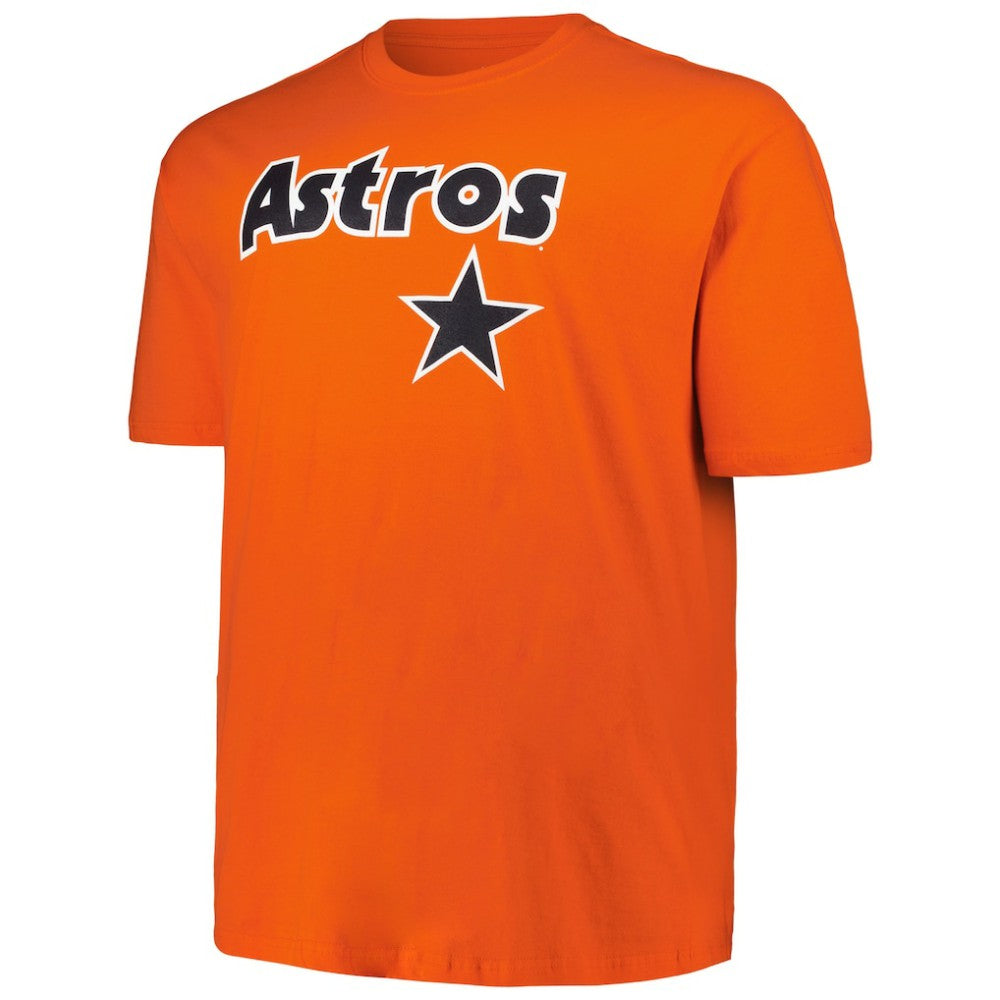 Craig Biggio Houston Astros Profile Big & Tall Cooperstown Collection Player Name & Number T-Shirt Orange