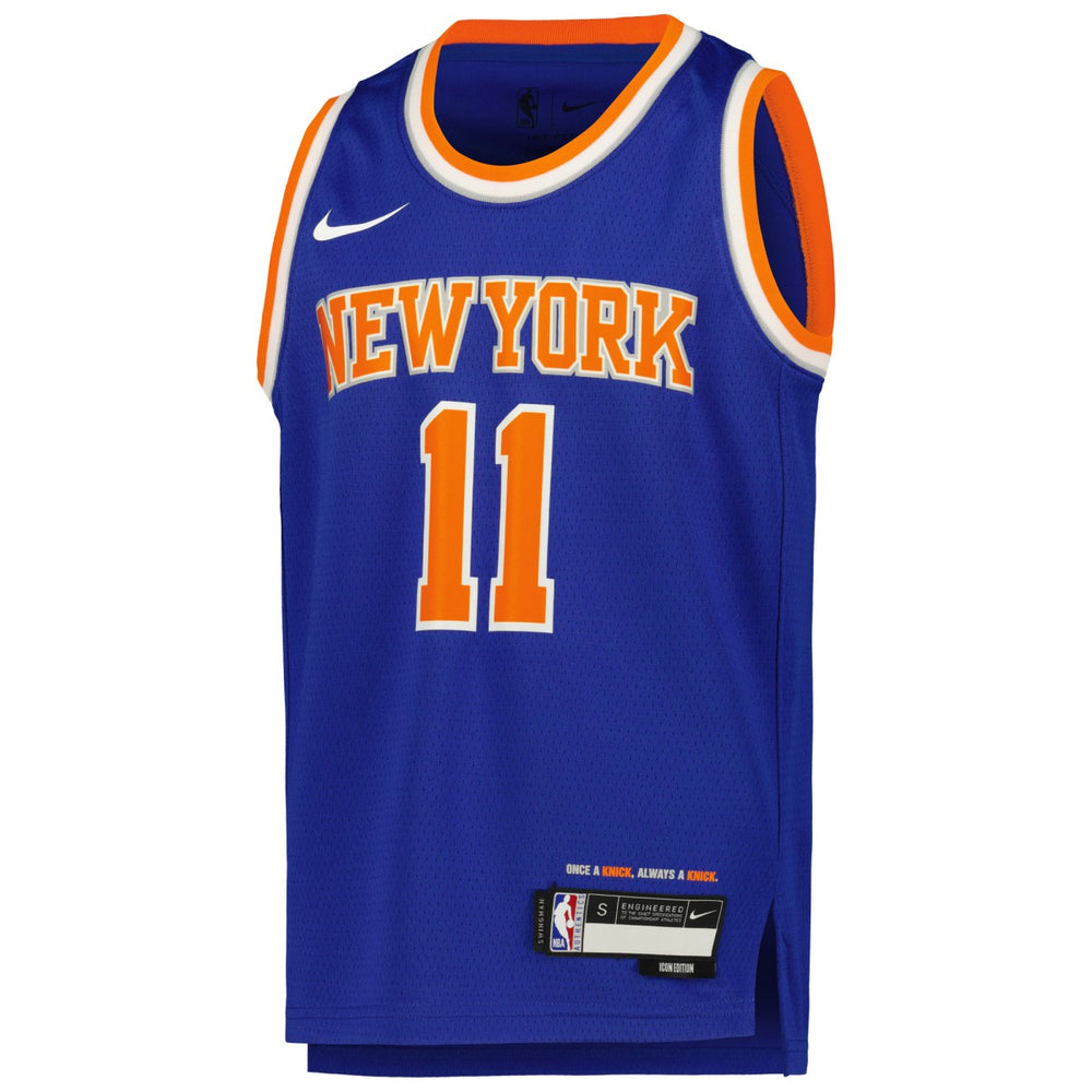 Jalen Brunson New York Knicks Youth Swingman Jersey - Icon Edition - Blue