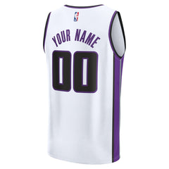 Sacramento Kings Fast Break Custom Jersey - Association Edition - White
