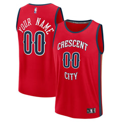 New Orleans Pelicans Fast Break Custom Jersey - Statement Edition - Red