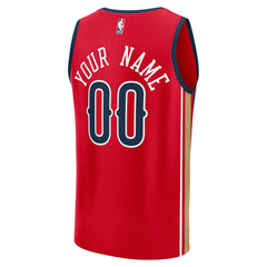 New Orleans Pelicans Fast Break Custom Jersey - Statement Edition - Red