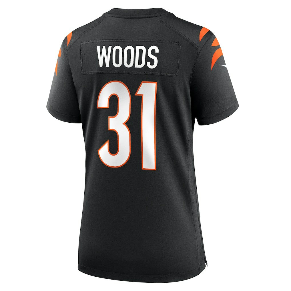 Ickey Woods Cincinnati Bengals Women's Retired Player Game Jersey - Black