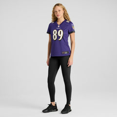 Steve Smith Sr. Baltimore Ravens Women's Retired Player Game Jersey - Purple