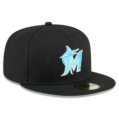 Miami Marlins 2024 Father's Day 59FIFTY Fitted Hat Black | New Era