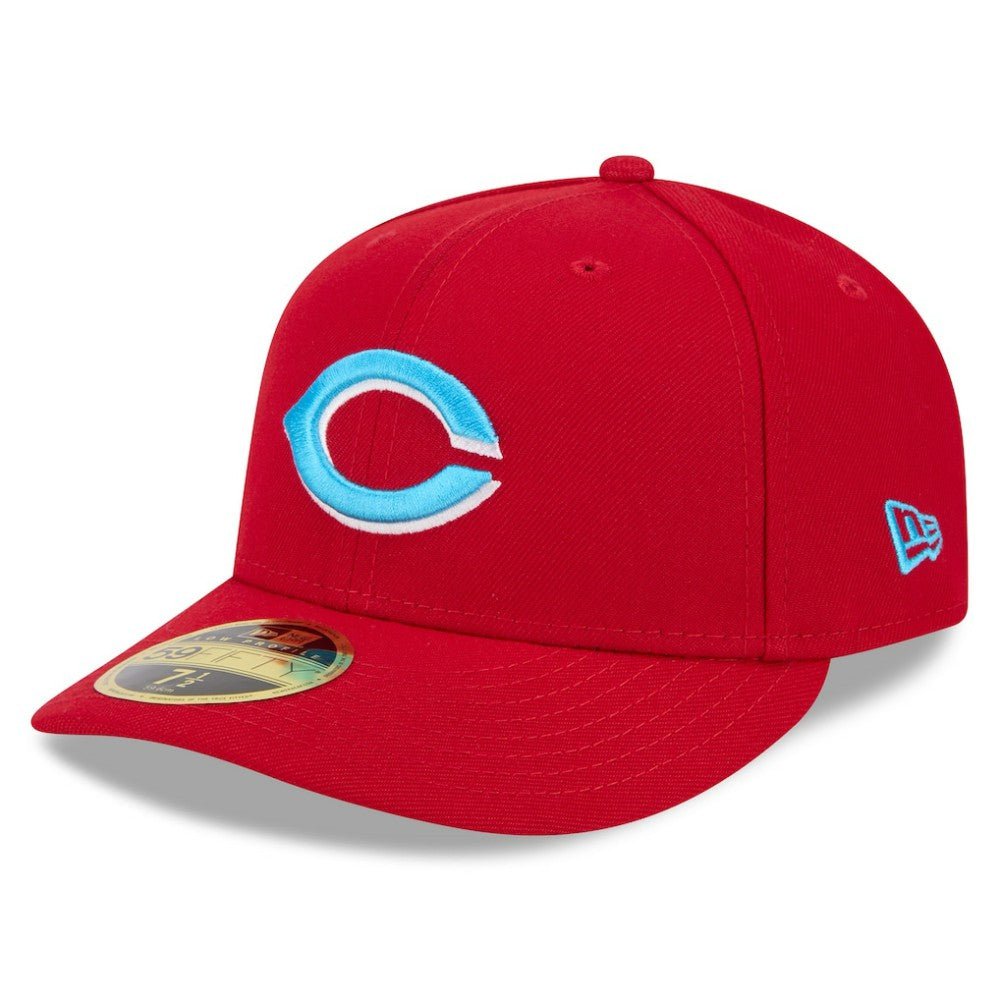 Cincinnati Reds 2024 Father's Day Low Profile 59FIFTY Fitted Hat Red | New Era