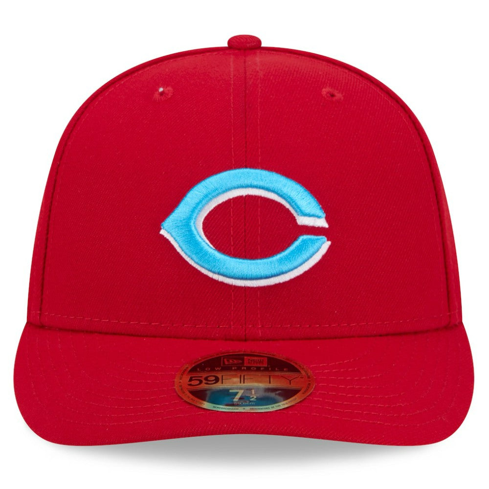 Cincinnati Reds 2024 Father's Day Low Profile 59FIFTY Fitted Hat Red | New Era