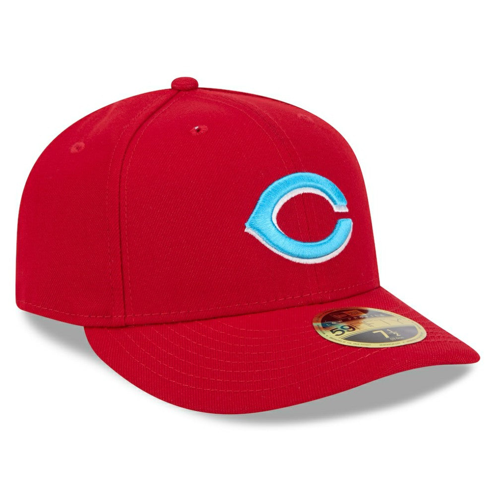 Cincinnati Reds 2024 Father's Day Low Profile 59FIFTY Fitted Hat Red | New Era