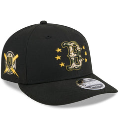 Boston Red Sox 2024 Armed Forces Day Low Profile 9FIFTY Snapback Hat Black | New Era