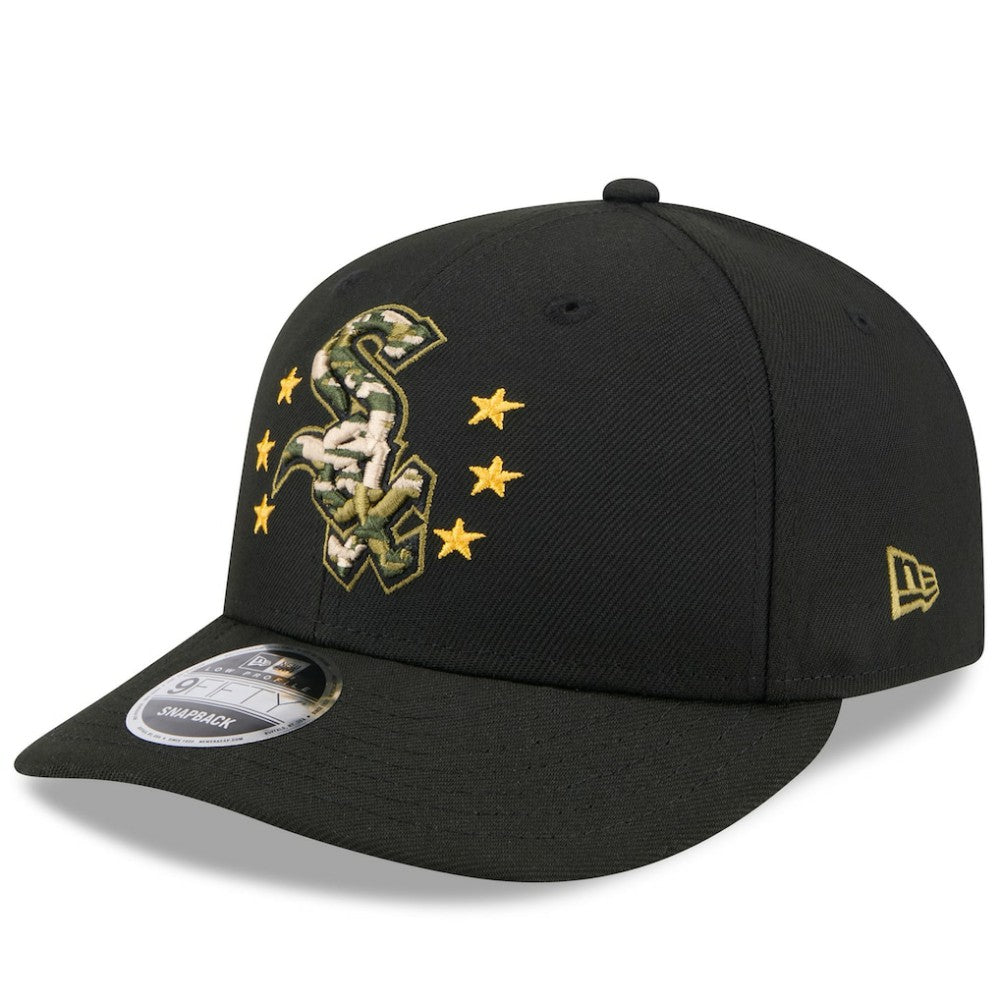 Chicago White Sox 2024 Armed Forces Day Low Profile 9FIFTY Snapback Hat Black | New Era
