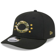 Cincinnati Reds 2024 Armed Forces Day Low Profile 9FIFTY Snapback Hat Black | New Era
