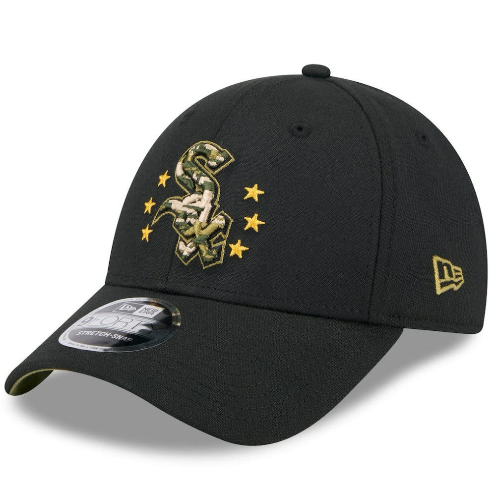 Chicago White Sox 2024 Armed Forces Day 9FORTY Adjustable Hat Black | New Era