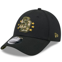San Diego Padres 2024 Armed Forces Day 9FORTY Adjustable Hat Black | New Era
