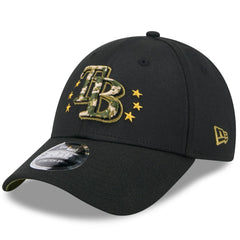 Tampa Bay Rays 2024 Armed Forces Day 9FORTY Adjustable Hat Black | New Era