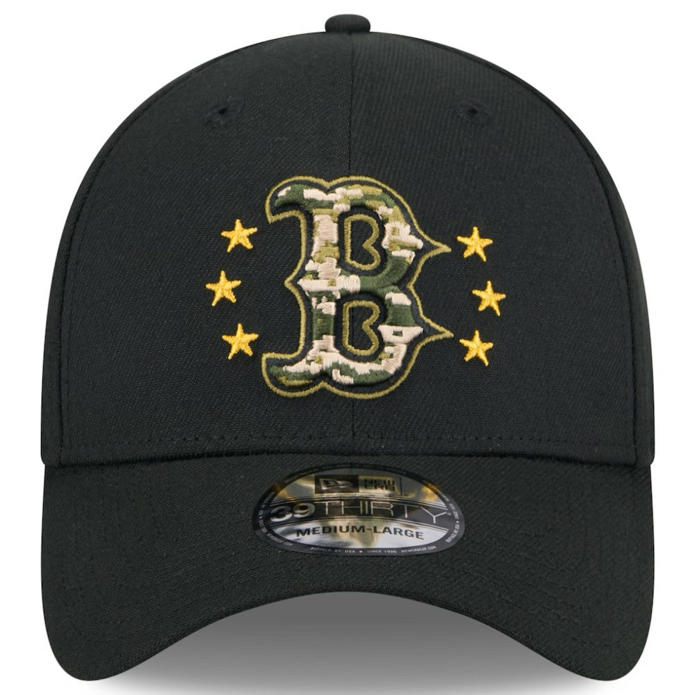 Boston Red Sox 2024 Armed Forces Day 39THIRTY Flex Hat Black | New Era