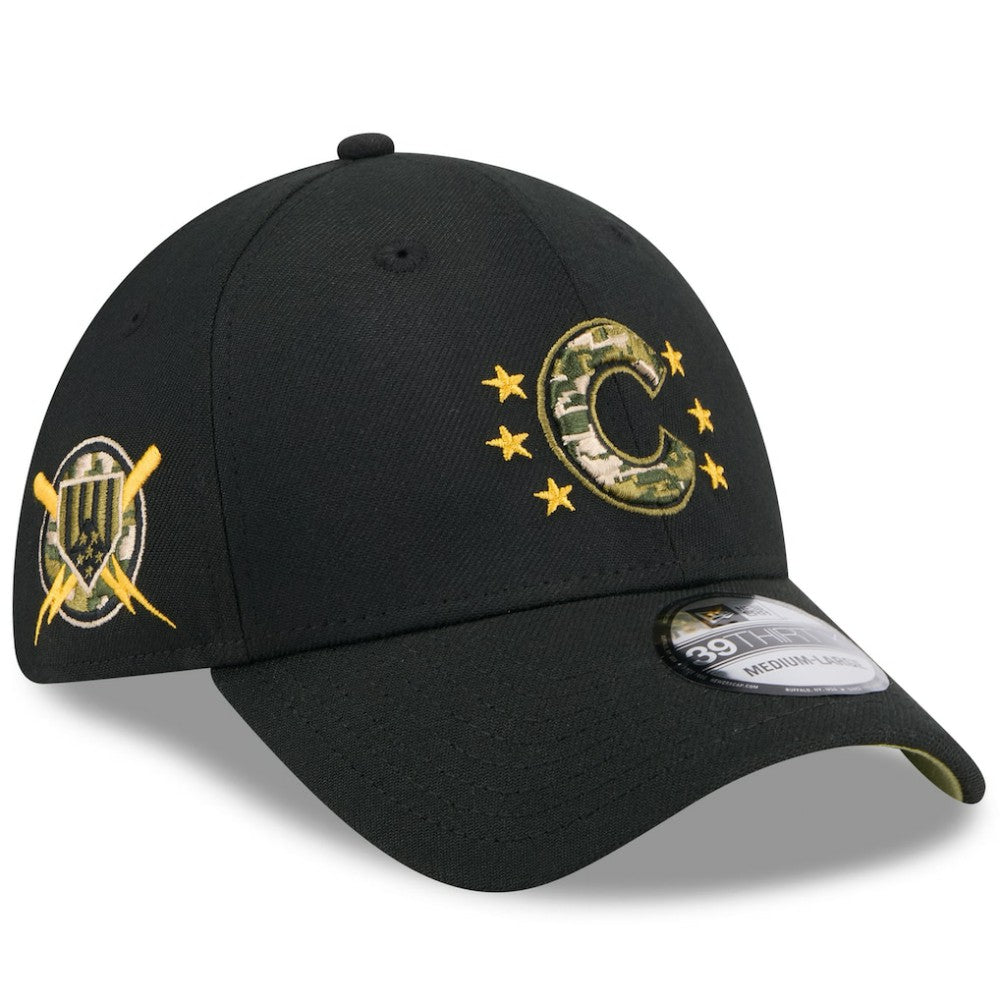 Chicago Cubs 2024 Armed Forces Day 39THIRTY Flex Hat Black | New Era