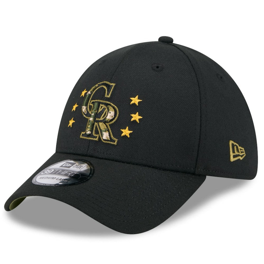 Colorado Rockies 2024 Armed Forces Day 39THIRTY Flex Hat Black | New Era