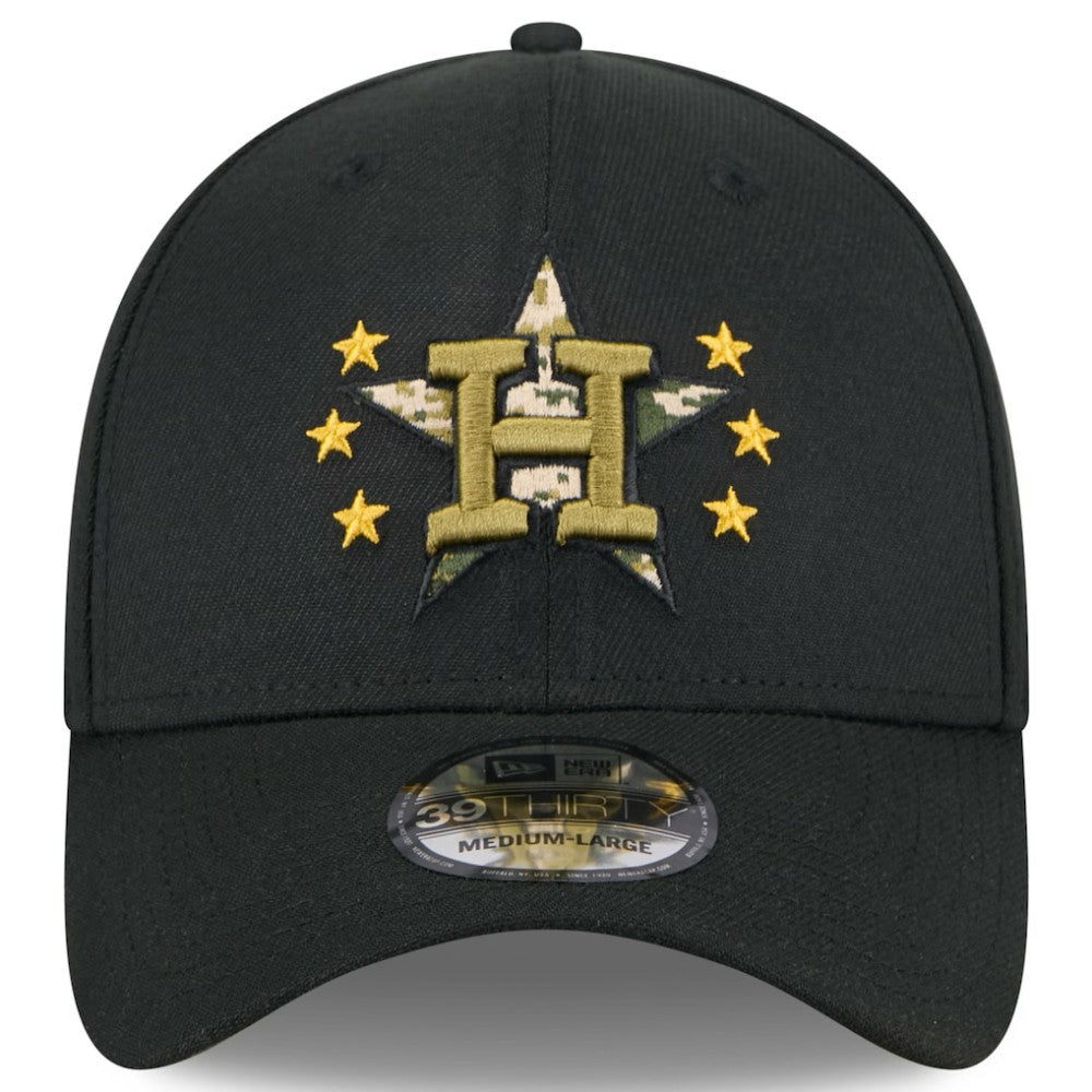 Houston Astros 2024 Armed Forces Day 39THIRTY Flex Hat Black | New Era