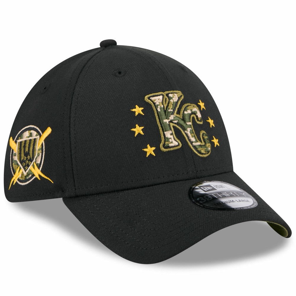 Kansas City Royals 2024 Armed Forces Day 39THIRTY Flex Hat Black | New Era