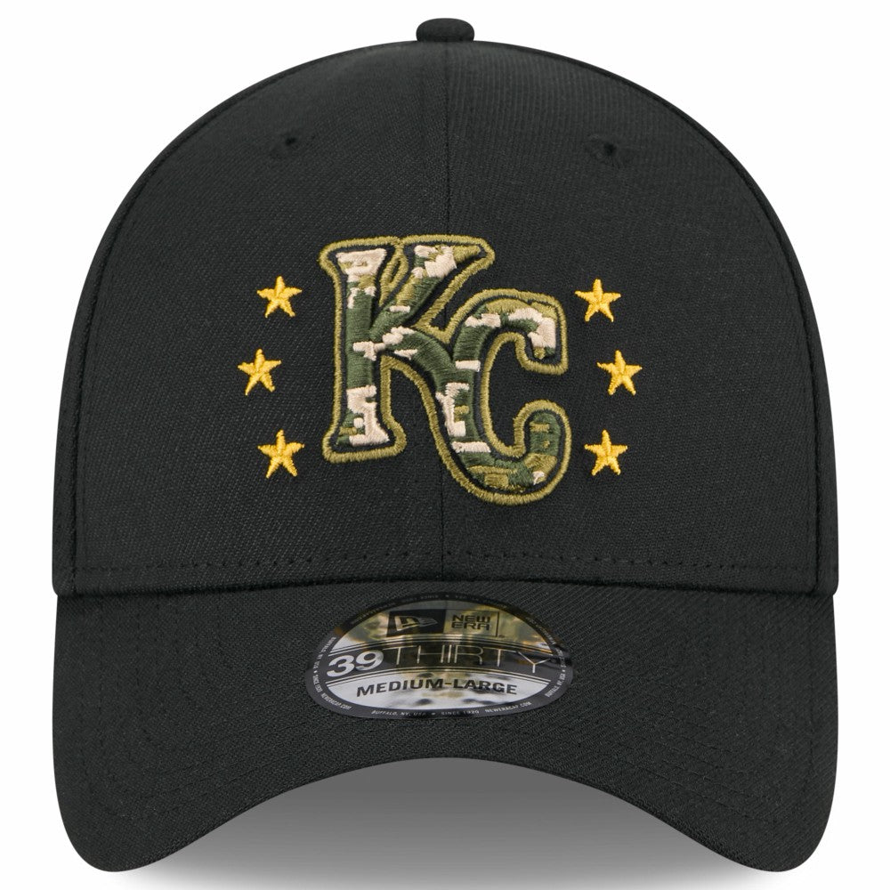 Kansas City Royals 2024 Armed Forces Day 39THIRTY Flex Hat Black | New Era
