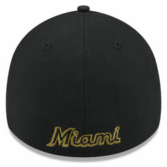 Miami Marlins 2024 Armed Forces Day 39THIRTY Flex Hat Black | New Era