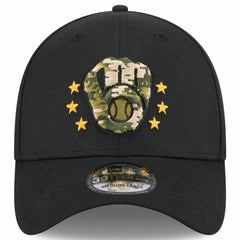 Milwaukee Brewers 2024 Armed Forces Day 39THIRTY Flex Hat Black | New Era