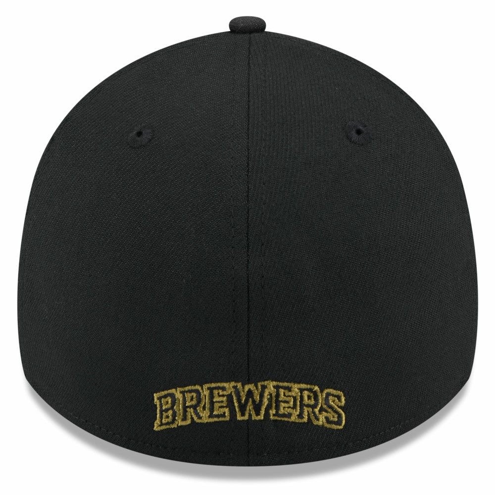 Milwaukee Brewers 2024 Armed Forces Day 39THIRTY Flex Hat Black | New Era