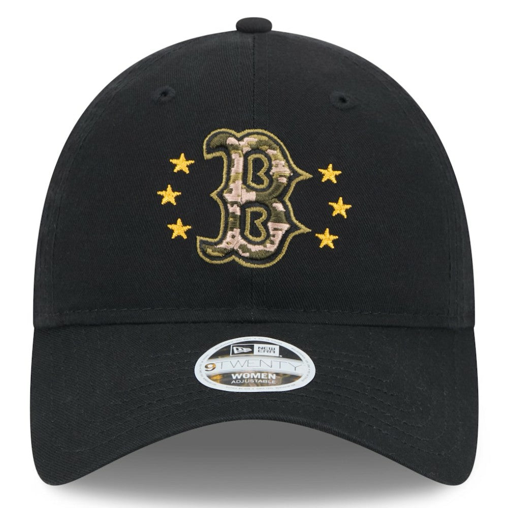 Boston Red Sox Women's 2024 Armed Forces Day 9TWENTY Adjustable Hat Black | New Era
