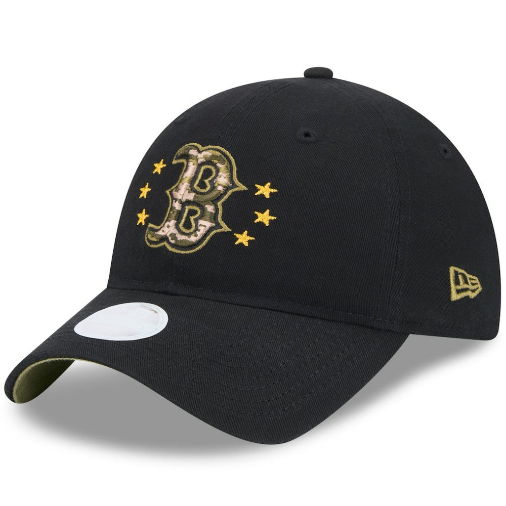 Boston Red Sox Women's 2024 Armed Forces Day 9TWENTY Adjustable Hat Black | New Era
