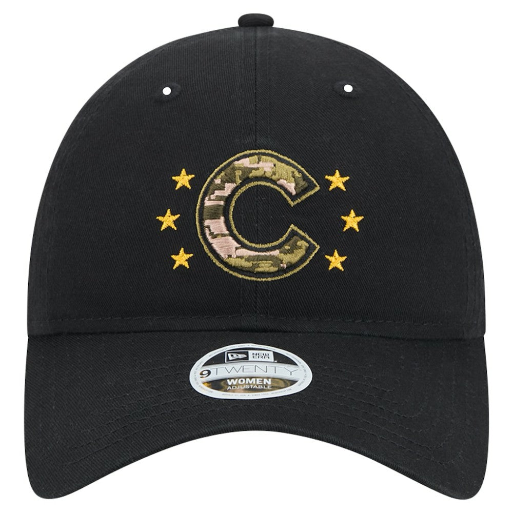 Chicago Cubs Women's 2024 Armed Forces Day 9TWENTY Adjustable Hat Black | New Era