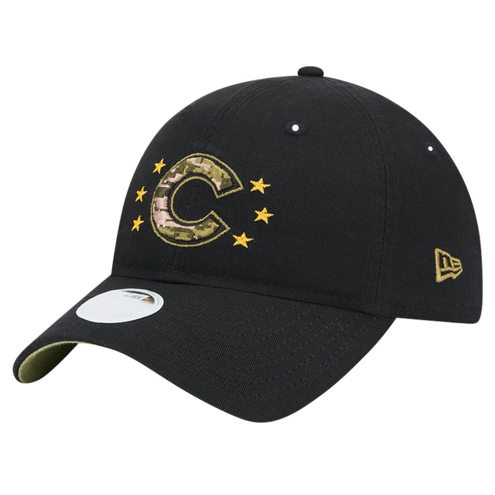 Chicago Cubs Women's 2024 Armed Forces Day 9TWENTY Adjustable Hat Black | New Era