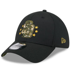 San Diego Padres 2024 Armed Forces Day 39THIRTY Flex Hat Black | New Era