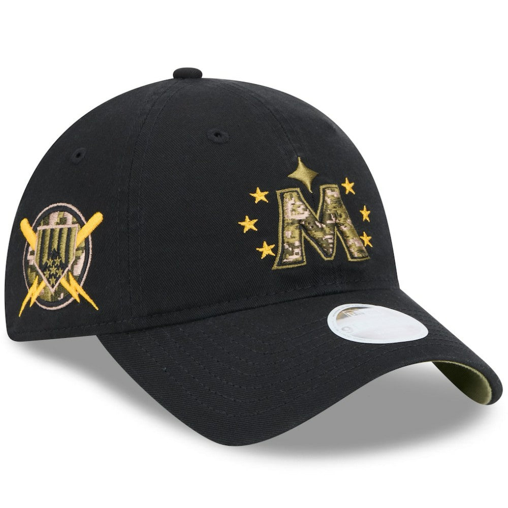 Minnesota Twins Women's 2024 Armed Forces Day 9TWENTY Adjustable Hat Black | New Era