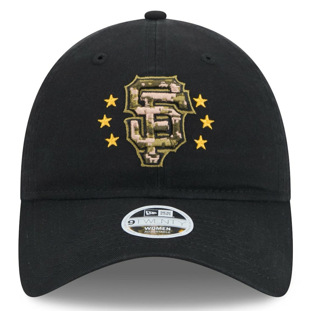 San Francisco Giants Women's 2024 Armed Forces Day 9TWENTY Adjustable Hat Black | New Era