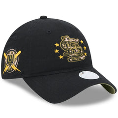St. Louis Cardinals Women's 2024 Armed Forces Day 9TWENTY Adjustable Hat Black | New Era