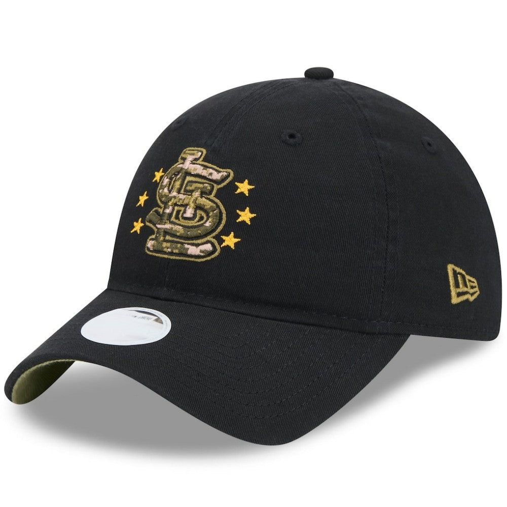 St. Louis Cardinals Women's 2024 Armed Forces Day 9TWENTY Adjustable Hat Black | New Era