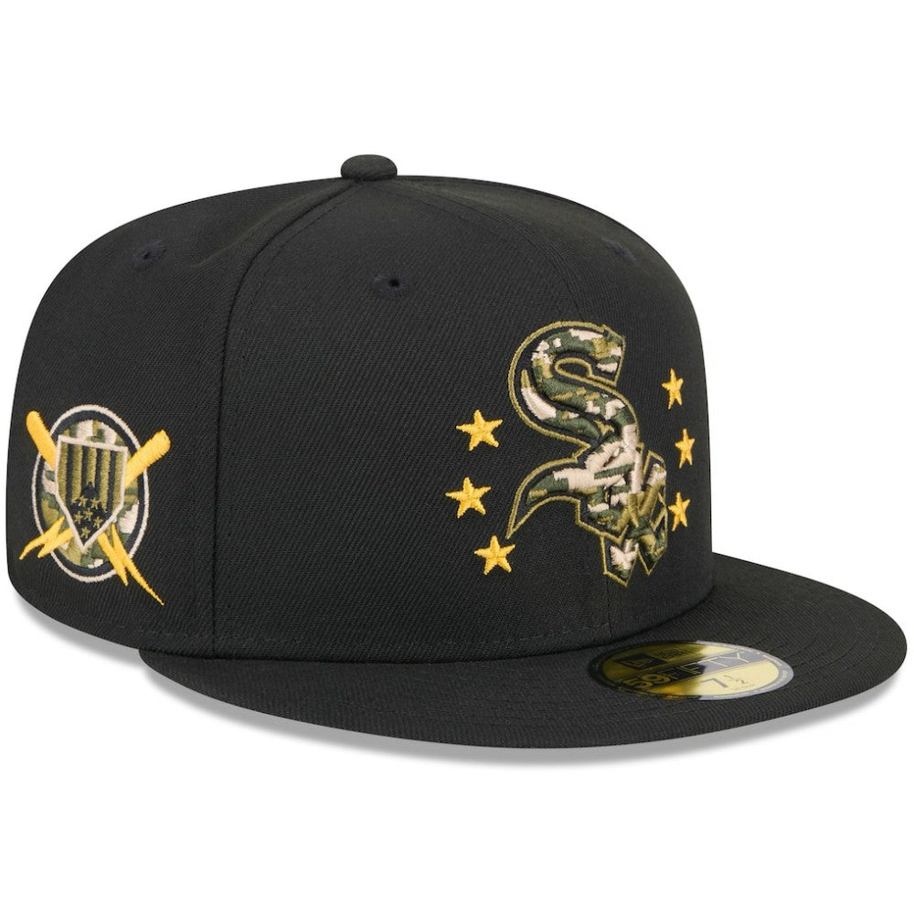 Chicago White Sox 2024 Armed Forces Day On-Field 59FIFTY Fitted Hat Black | New Era