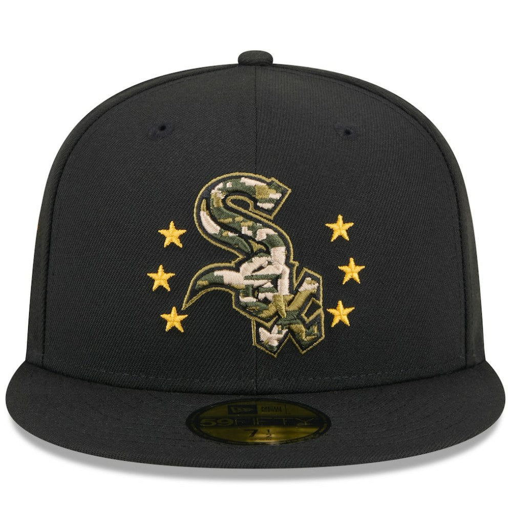 Chicago White Sox 2024 Armed Forces Day On-Field 59FIFTY Fitted Hat Black | New Era