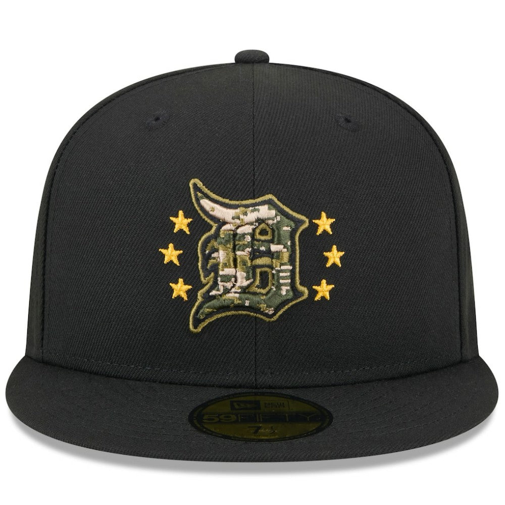 Detroit Tigers 2024 Armed Forces Day On-Field 59FIFTY Fitted Hat Black | New Era