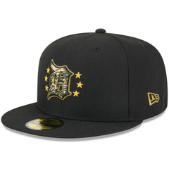 Detroit Tigers 2024 Armed Forces Day On-Field 59FIFTY Fitted Hat Black | New Era