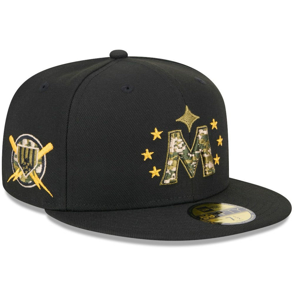 Minnesota Twins 2024 Armed Forces Day On-Field 59FIFTY Fitted Hat Black | New Era