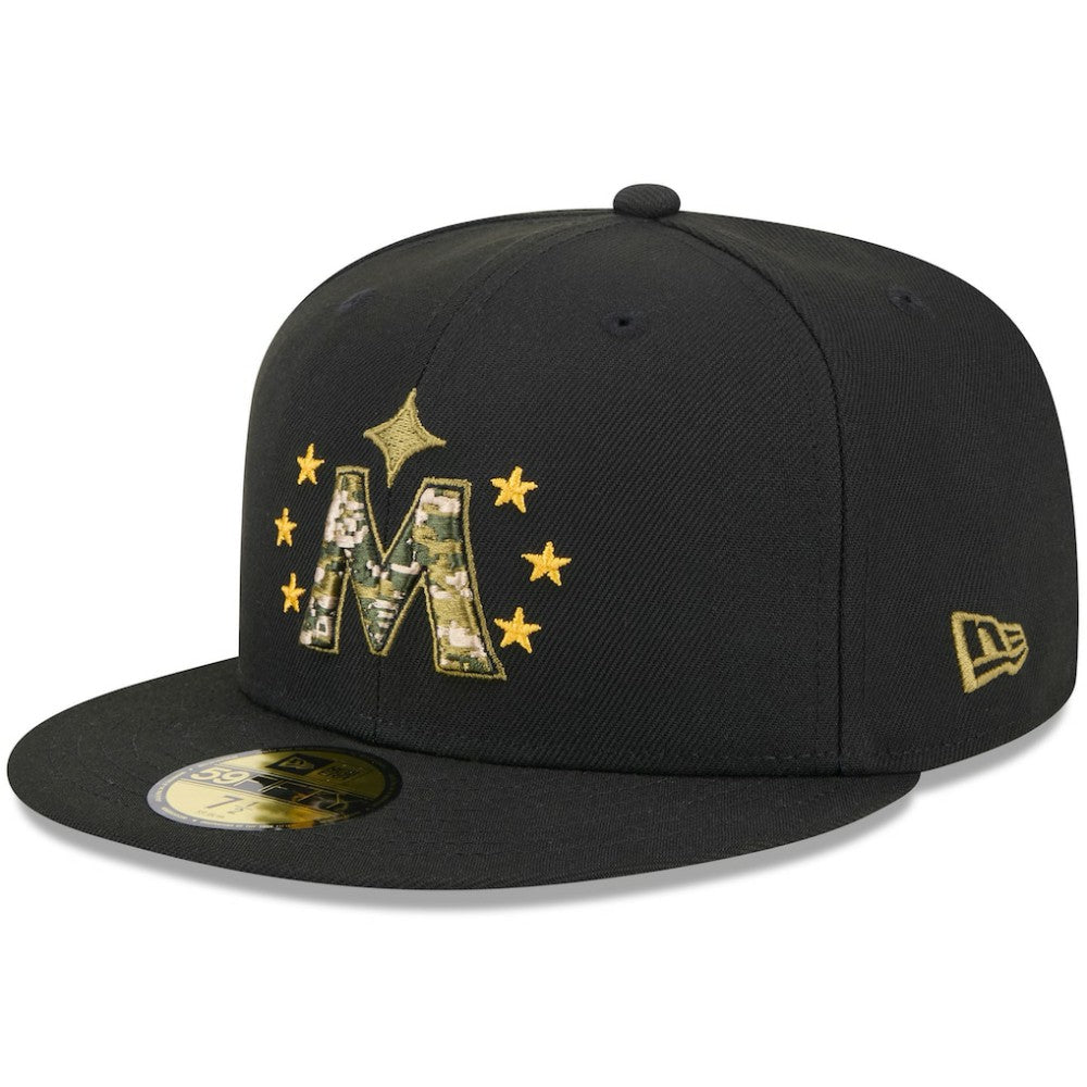 Minnesota Twins 2024 Armed Forces Day On-Field 59FIFTY Fitted Hat Black | New Era