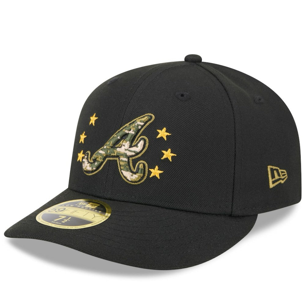 Atlanta Braves 2024 Armed Forces Day Low Profile 59FIFTY Fitted Hat Black | New Era