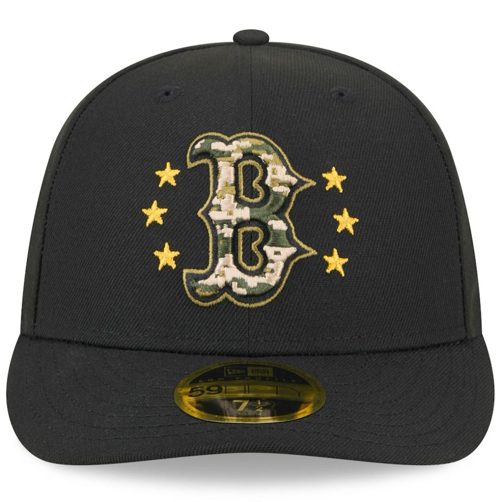 Boston Red Sox 2024 Armed Forces Day Low Profile 59FIFTY Fitted Hat Black | New Era