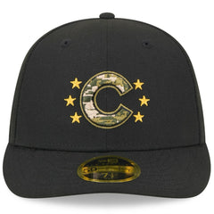Chicago Cubs 2024 Armed Forces Day Low Profile 59FIFTY Fitted Hat Black | New Era