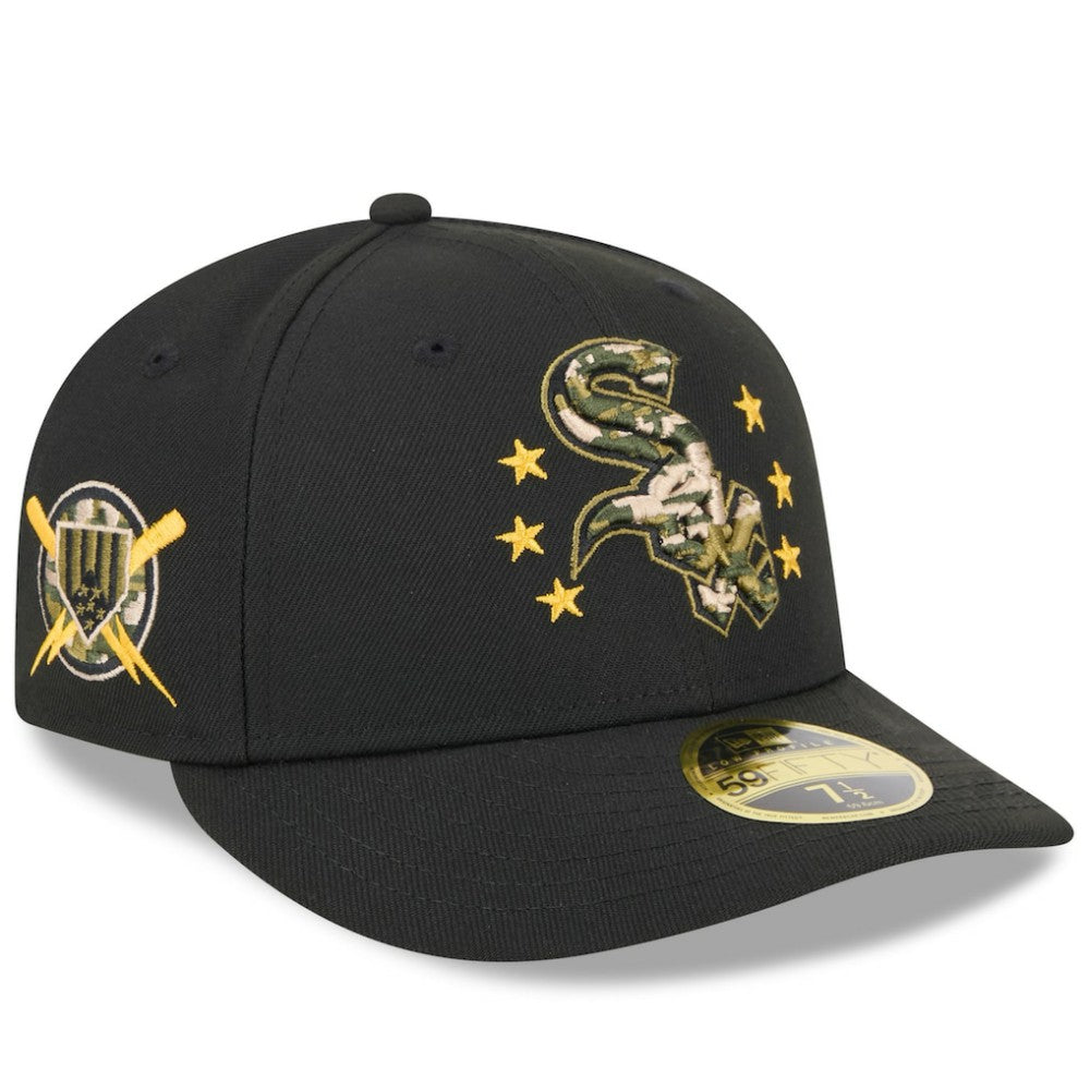 Chicago White Sox 2024 Armed Forces Day Low Profile 59FIFTY Fitted Hat Black | New Era