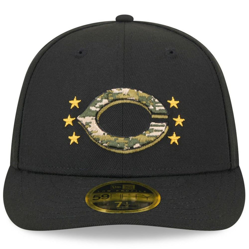 Cincinnati Reds 2024 Armed Forces Day Low Profile 59FIFTY Fitted Hat Black | New Era