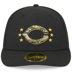 Cincinnati Reds 2024 Armed Forces Day Low Profile 59FIFTY Fitted Hat Black | New Era