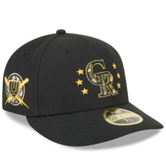 Colorado Rockies 2024 Armed Forces Day Low Profile 59FIFTY Fitted Hat Black | New Era